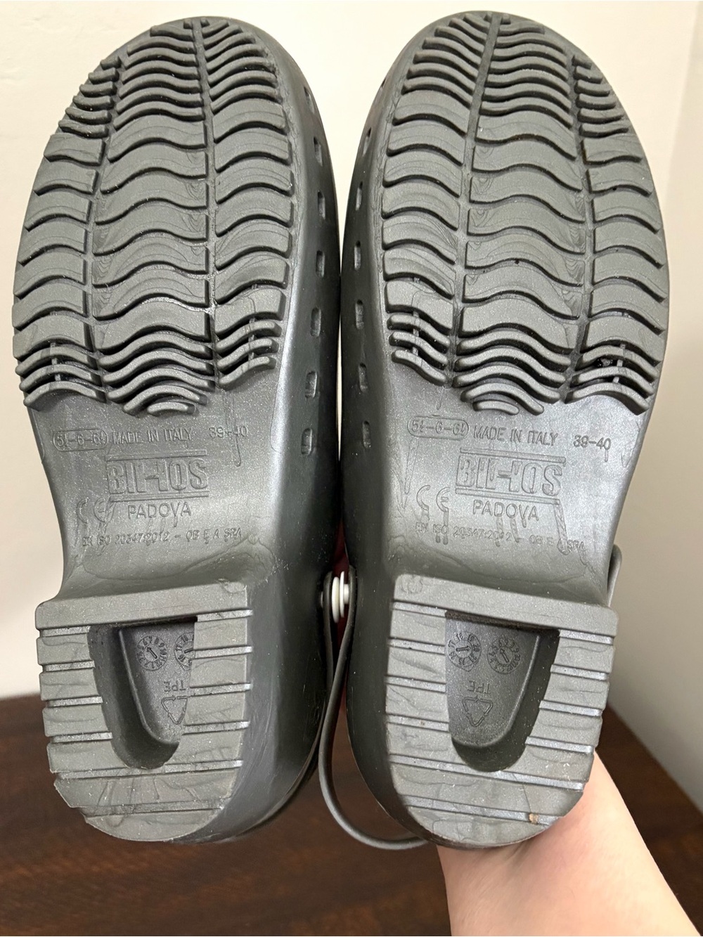 Calzuro Classic BIHOS Padova Clogs With Strap Gray - Picture 7 of 13